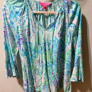 Lilly Pulitzer Pastel Floral Top